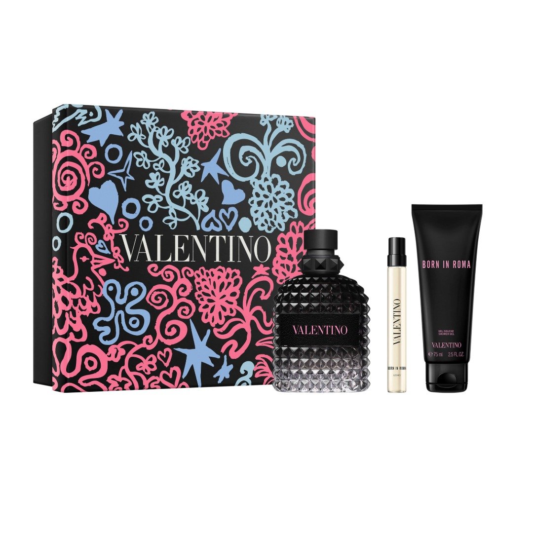 Valentino Beauty Born In Roma Uomo Eau De Toilette 3-piece Father's Day Gift Set